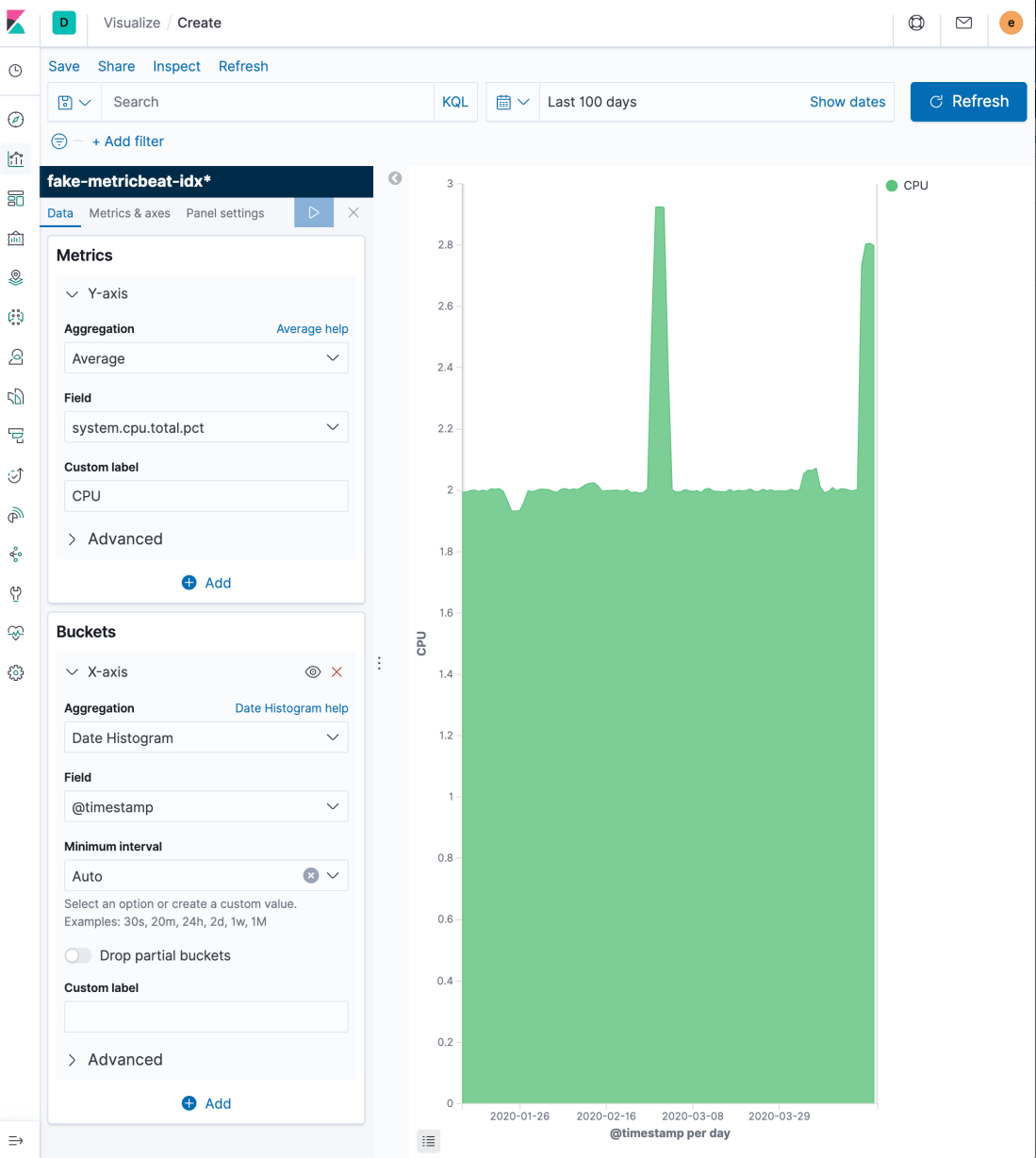 Fake-metricbeat-area-visualization